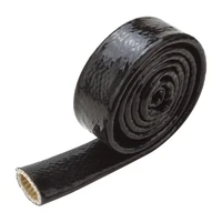 Heat Protection Heat Sleeve Silicone 260 Degrees Celsius Slip-on Black 4 ft Length