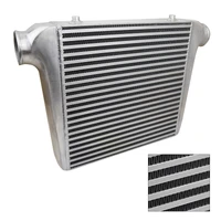 Intercooler, Bar & Plate, 450 x 300 x 100mm, 3.0'' Outlets, Aluminium, Universal, Natural