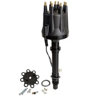 Distributor SB & BB For Chevrolet V8 Pro Series Magnetic Pickup Mechanical Advance Black Cap