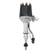 Distributor Billet Black Ready-to-Run Vacuum Advance For Ford 351 Windsor
