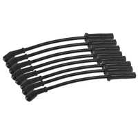 Spark Plug Pro Lead Wires, 10mm Spiral Core, Black, Black Boots, LS For Holden Commodore, Chev