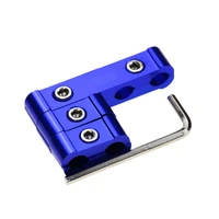 Billet Aluminium Ignition Lead Wire Looms Blue Suit 10mm Leads