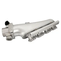Intake Manifold Kit, For Nissan SR20 S13, Fabricated Aluminium, Polished, 76mm Throttle Body, Fuel Rail Kit