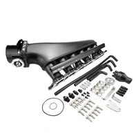 Intake Manifold Kit Fabricated Aluminium For Nissan RB25 Inlet Plenum 90mm Throttle Body Fuel Rail Kit
