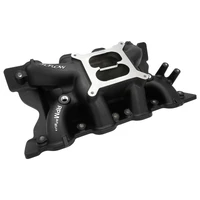 Intake Manifold AirMax Black Coated Ford 302 351 Cleveland Dual Plane Aluminium Square Bore