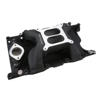 Intake Manifold AirMax Aluminium Black Square Bore SB For Chrysler