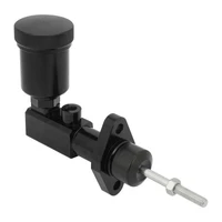 Master Cylinder, Billet Aluminium, Black Anodised, Single Piston  .750 in. Bore, 3/8-24 Ball Flare Seat, Universal, Kit