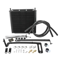 Transmission Oil Cooler Kit For Ford Falcon BA/BF 2002-2005 280 x 255 x 19mm 3/8'' Barb Black Powdercoated