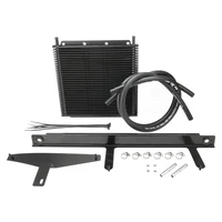 Transmission Oil Cooler Kit For Holden Commodore VE V6 & V8 280 x 255 x 19mm 3/8'' Barb Black Powdercoated