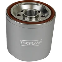 Oil Filter, Billet Aluminium Spin-on Silver Performance 20mm x 1.5 Thread