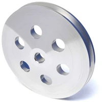 Pulley Power Steering Early GM Single Groove 5.800in Diameter Suit 5/8 Keyed Shaft Polished Aluminium