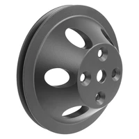 Pulley V-Belt Water Pump SB Chev Long Water Pump 1-Groove Black Aluminium