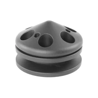 Pulley V-Belt Alternator Billet Aluminium Clear Anodised Single Groove with Cover 71mm x 17mm Bore