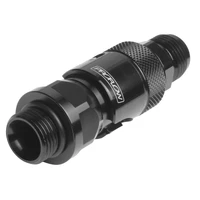 Fitting Dry Break Quick Release Aluminium Black Holley Fuel Bowl -08 AN Male