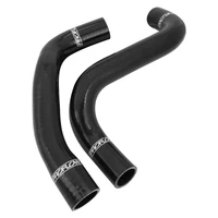 Radiator Hose Kit, Silicone, Black, 5mm wall, 4 Ply, For Holden Commodore VE/VF LS2/LS3, Same as CH5472, CH5473, Kit