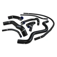 Radiator Hose Kit Silicone For Ford Falcon BA-FG 6 Cyl Barra 4.0L XR6 Turbo Black 5mm Wall Kit