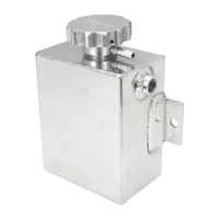Radiator Expansion/Overflow Tank Fabricated Aluminium Square 1.4L 150mm H x 120mm L x 80mm W Polished