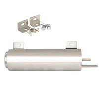 Radiator Overflow Tank Polished Stainless Steel 76mm. Diameter x 255. Length 36 oz. Capacity