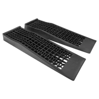 Car Ramps Low Profile 1000kg Capacity Black Plastic Pair With Carry Bag