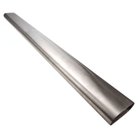 Oval Exhaust Tubing Straight 3.00'' Nominal Diameter Stainless Steel 1 meter Length