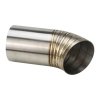 Pie Cut Welded 304 Stainless Steel Turbo Dump Pipe Tip 45 Degree Angle