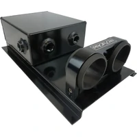 Fuel Surge Tank Fabricated Aluminium Square Slim 044 Pump Mounts 80mm x 200mm x 180mm 2.5L