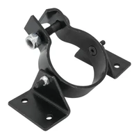 Universal Black Steel Adjustable Steering Column Floor Mount Plate, Kit