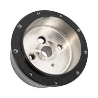 Universal Black Billet Steering Wheel Adaptor, Boss Kit, 9 hole , Suits 1967-94 GM Based Column, Each