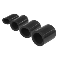 Silicone Vacuum Port Block Off Kit 4mm 5/32'' - 10mm 3/8'' 4x size Black