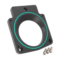 Throttle Body Adapter 92mm Bore For Holden Commodore LS 3-Boltintake to 4-Bolt Throttle Body Black Billet
