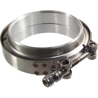 V-Band Exhaust Clamp Aluminium Natural Pipe Kit