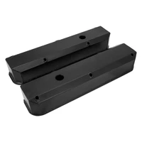 Valve Covers Tall Fabricated Aluminum Black Powder Coated Small Block For Chrysler Pair