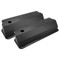 Valve Covers Tall Fabricated Aluminum Black Powder Coated For Ford Small Block 302 351C Pair