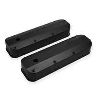 Valve Covers Tall Fabricated Aluminum Black Powder Coated For Ford Big Block 429 460 Pair