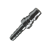 Air Fitting - 1/2" Hose Tail & Hose Clamp - Nitto Style - Hi Flow Series