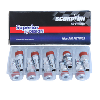 Air Fittings - 3/8" Male Thread Plug - Nitto Style - Hi Flow Series - Box of 10