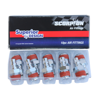 Air Fittings - 1/2" Male Thread Plug - Nitto Style - Hi Flow Series - Box of 10