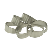 2in 15' Increments 90' Pie Cut 1D 304 Brushed Stainless Steel