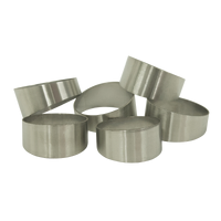 3in 15' Increments 90' Pie Cut 1.5D 304 Brushed Stainless Steel
