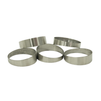 4in 9' Increments 45' Pie Cut 1D 304 Brushed Stainless Steel