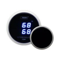 52mm 'Digital' Dual Display Intercooler Air Temperature Gauge - Blue - Fahrenheit/Celsius