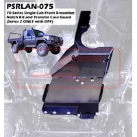 Single Cab Front X-member Notch Kit and Transfer Case Guard Kit (Landcruiser 70 Series - Series 2 Only with DPF)