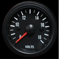 2-1/16in Volt Gauge Clear Lens White LED