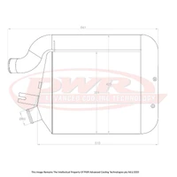 1/4 BSP 55mm Intercooler (Falcon BF F6 Typhoon 05-08)