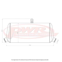 Large 68mm Intercooler (Evo 8-9 03-07)