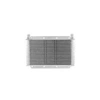 Trans Oil Cooler - 280 x 150 x 19mm -8 AN fittings Raw