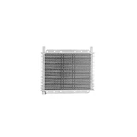 Trans Oil Cooler - 280 x 200 x 19mm 1/2" Hose Barb suits 9" SPAL Fan, Temp Switch Boss