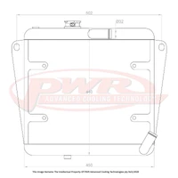 55mm Radiator w/ 13" SPAL Fan Mounts (1750 67-72/2000 70-77)