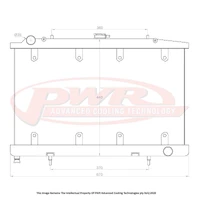 55mm Radiator w/ Twin 12" SPAL Fan Mounts (Silvia 180SX 90-94)