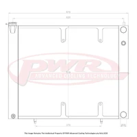 55mm 2-Pass Crossflow Radiator w/ 16" SPAL Fan Mounts (Skyline R34 GTR 99-02)